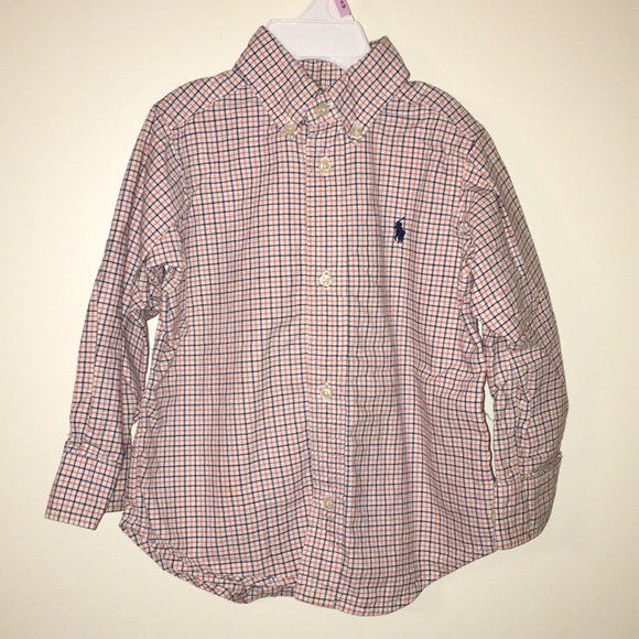 Boys Ralph Lauren Polo Button Down Plaid Shirt - Picture 1 of 2